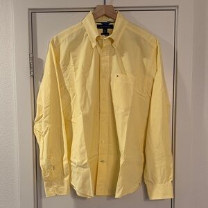 Tommy Hilfiger Yellow 80’s Two Ply Cotton Button Down Shirt